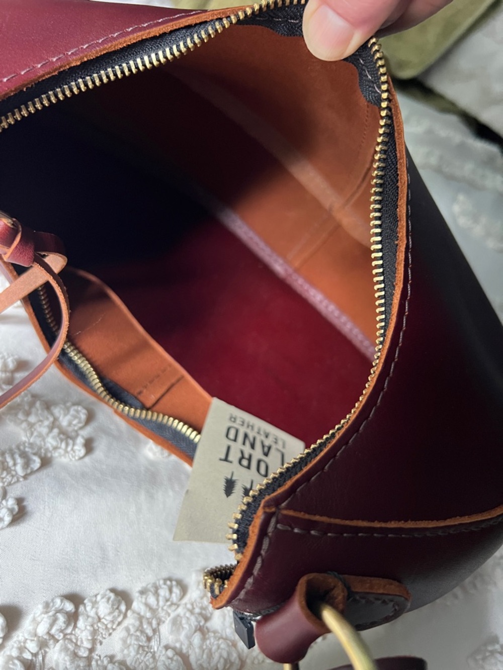 NWT Portland Leather Classic Nora in Cognac - Picture 6 of 16